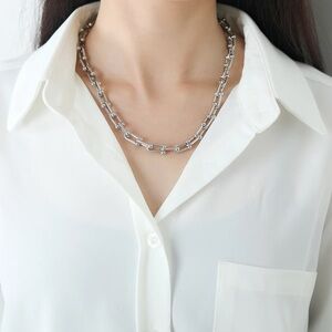 HARDWEAR LINK SILVER NECKLACE